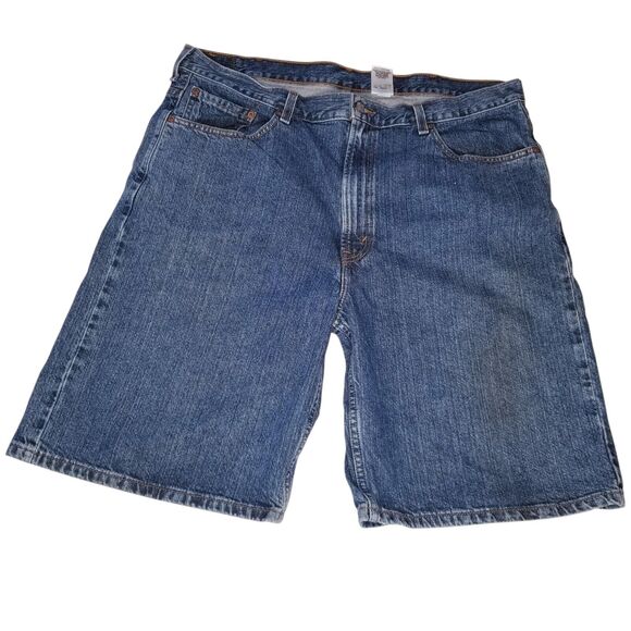 Levi's 550 Size 40 Mens RELAXED FIT Distressed Cotton Denim Jean Shorts Jorts - Picture 10 of 10